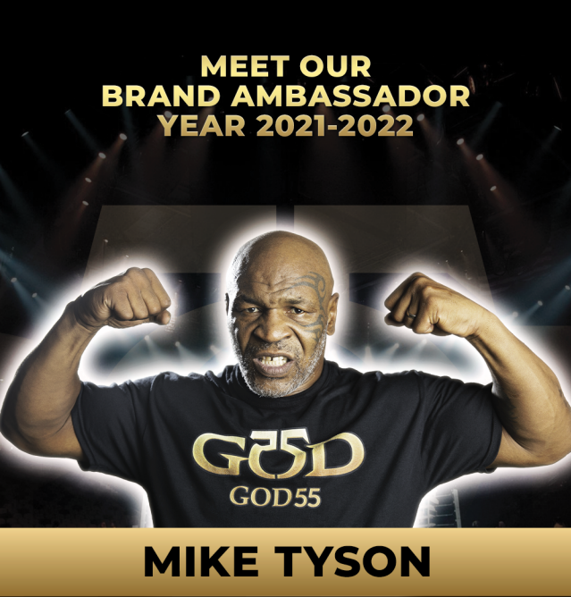 GOD55 Ambassador 2022 Mike Tyson
